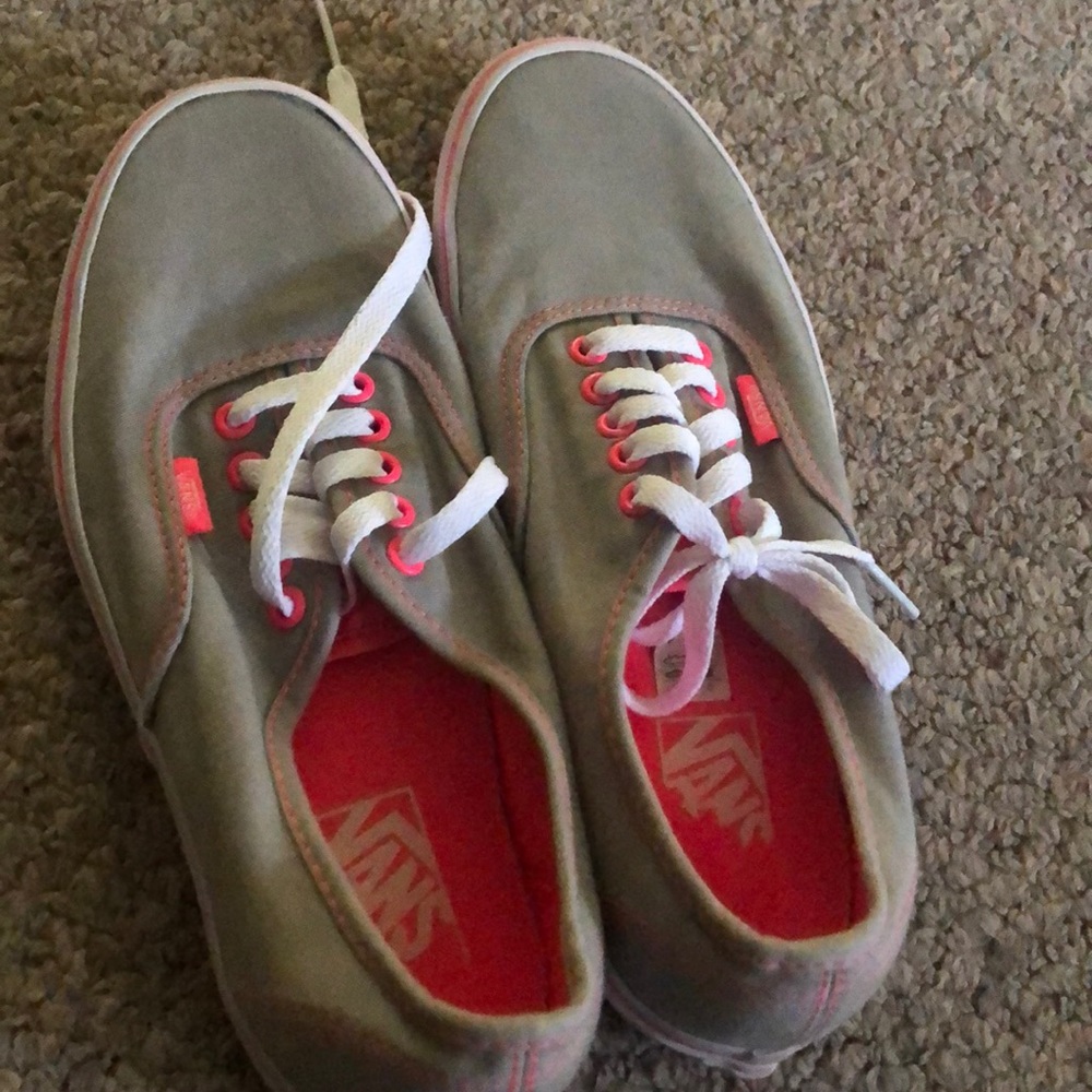 Pink and grey vans